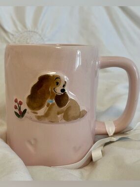 Disney Pink Lady and the Tramp Ceramic Mug